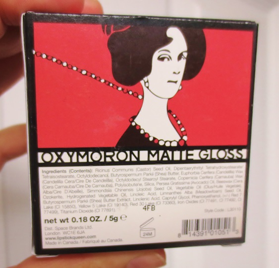 Vibrant, Vivacious, Veracious Beauty Blog The Matte Gloss Lipstick Queen Oxymoron in Free Ride