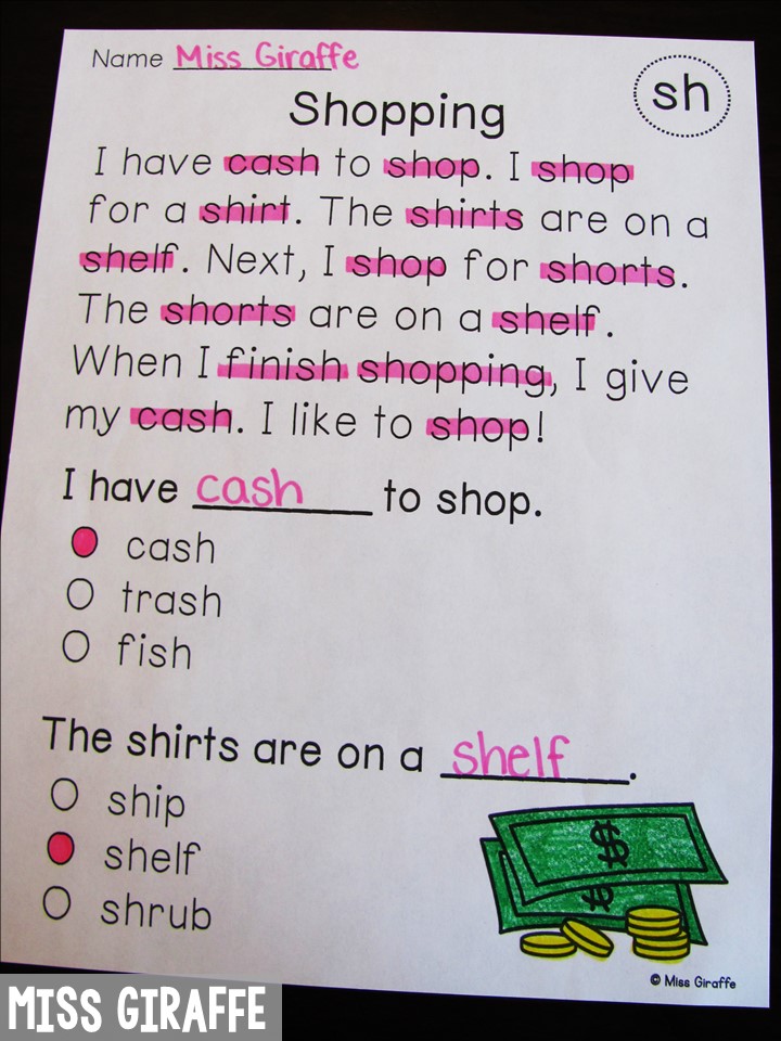 Digraphs For First Grade