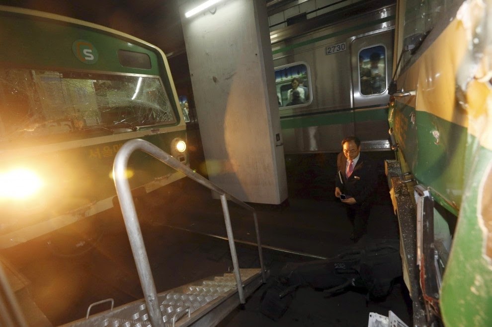 Choque de trenes en Seúl 238 heridos Libertad de Expresión Yucatán (LEY)