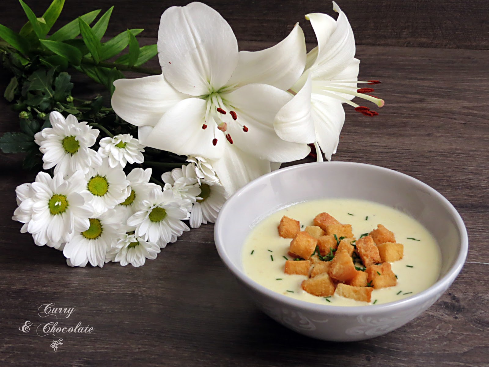 Crema de calabacín con queso curado – Zucchini cream soup with cheese