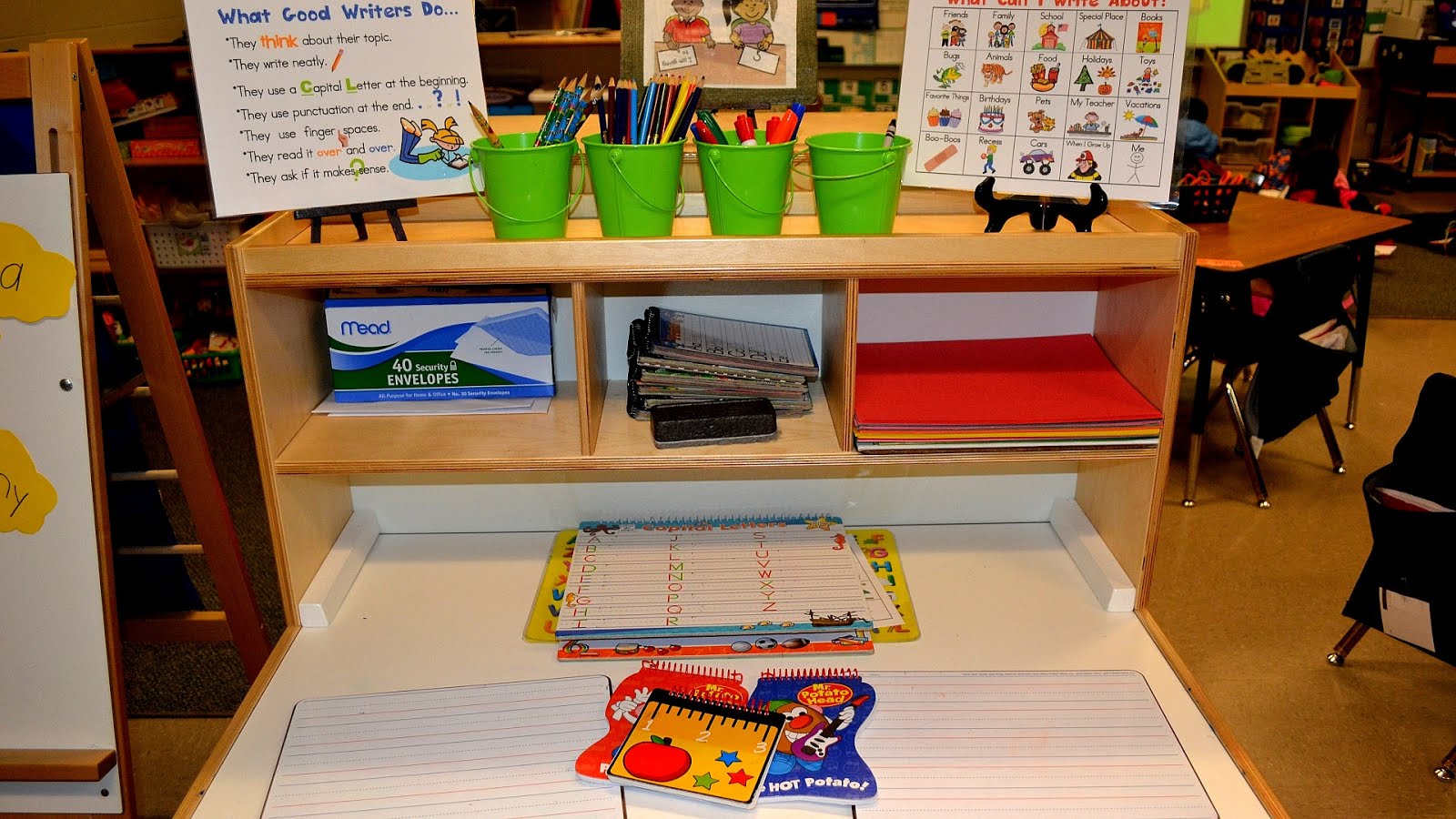 Examples of preschool learning centers learning choices