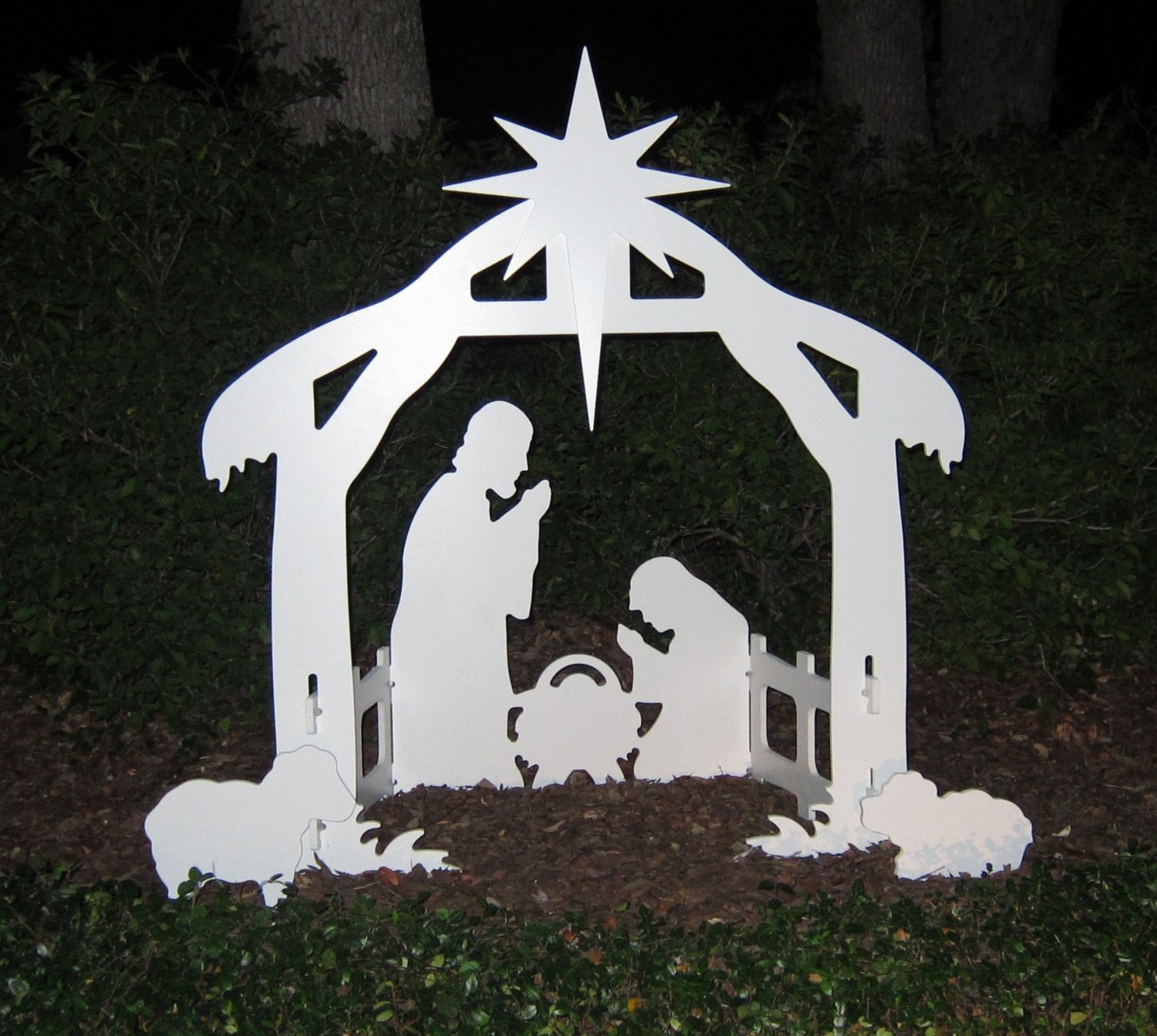 Outdoor Nativity Scene Pattern