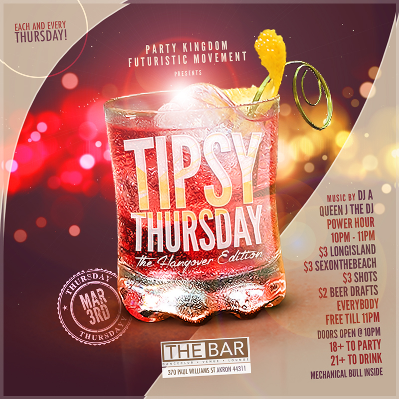 benzibox studios tipsy thursdays mechanical bull flyer