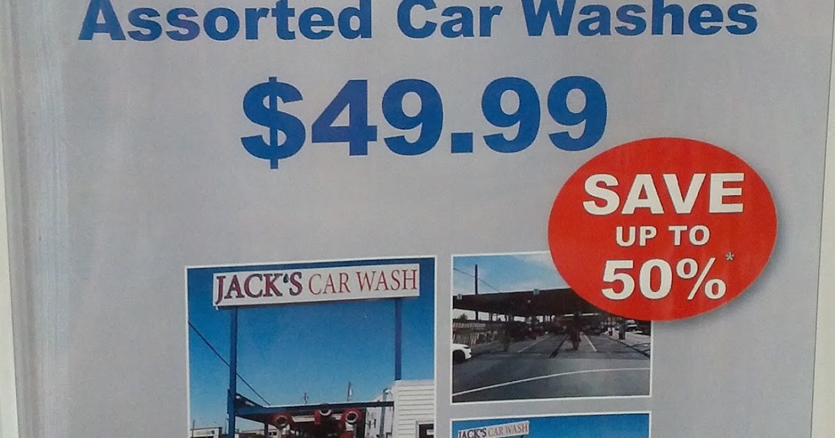Jack's Car Wash 4 Pack of Assorted Car Washes | Costco Weekender