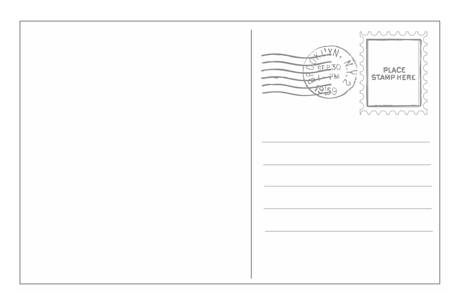 Image result for postcard template