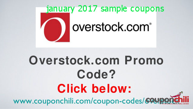 Overstock coupon codes september 2018