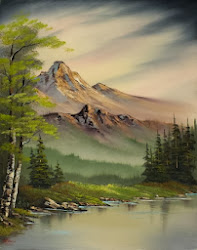 ross bob paintings peace evenings landscape painting oil pastel nature artwork watercolor sky landscapes canvas shopping saleoilpaintings glow scenery prints