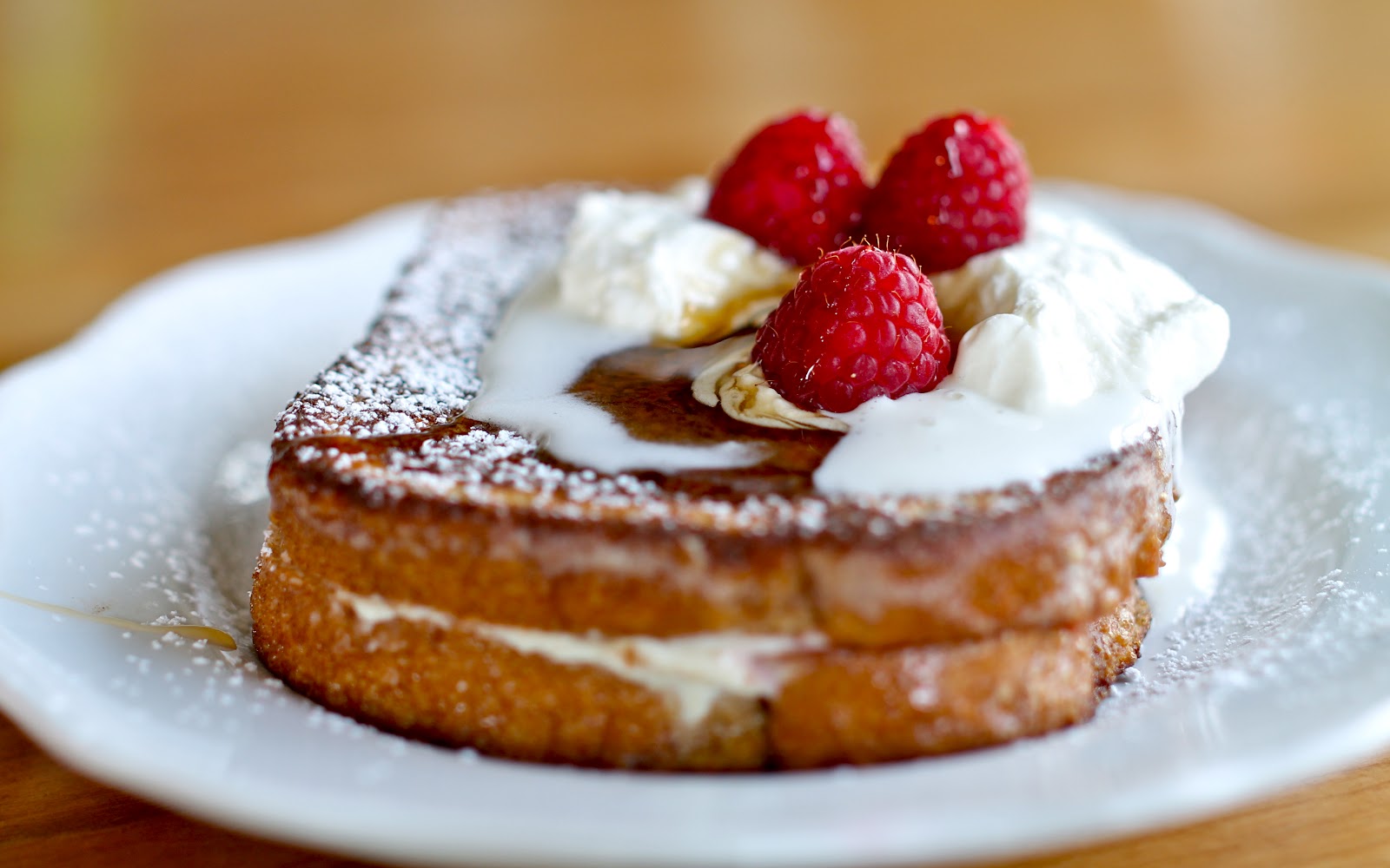 Yammie's Noshery Raspberry Cheesecake Stuffed French Toast