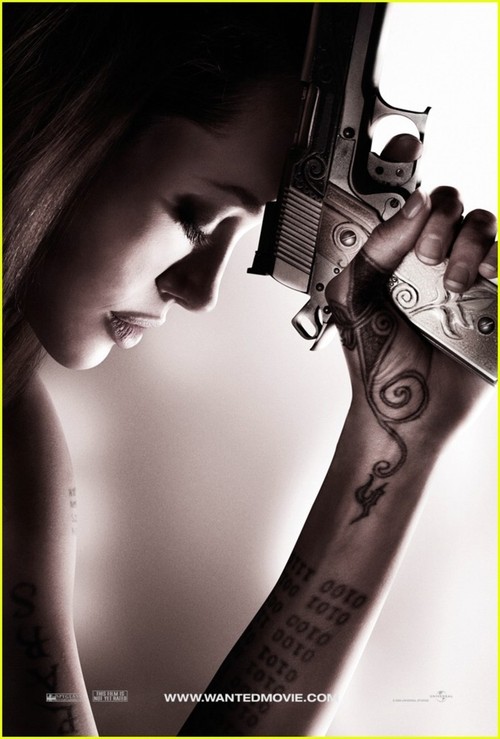 angelina jolie tattoos wanted. Celebrity#39;s Tattoo Design