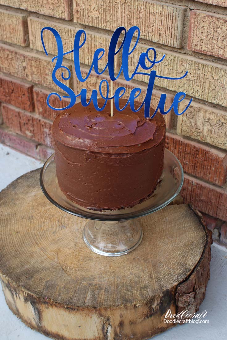 Hello Sweetie Doctor Who Inspired Cake Topper Diy