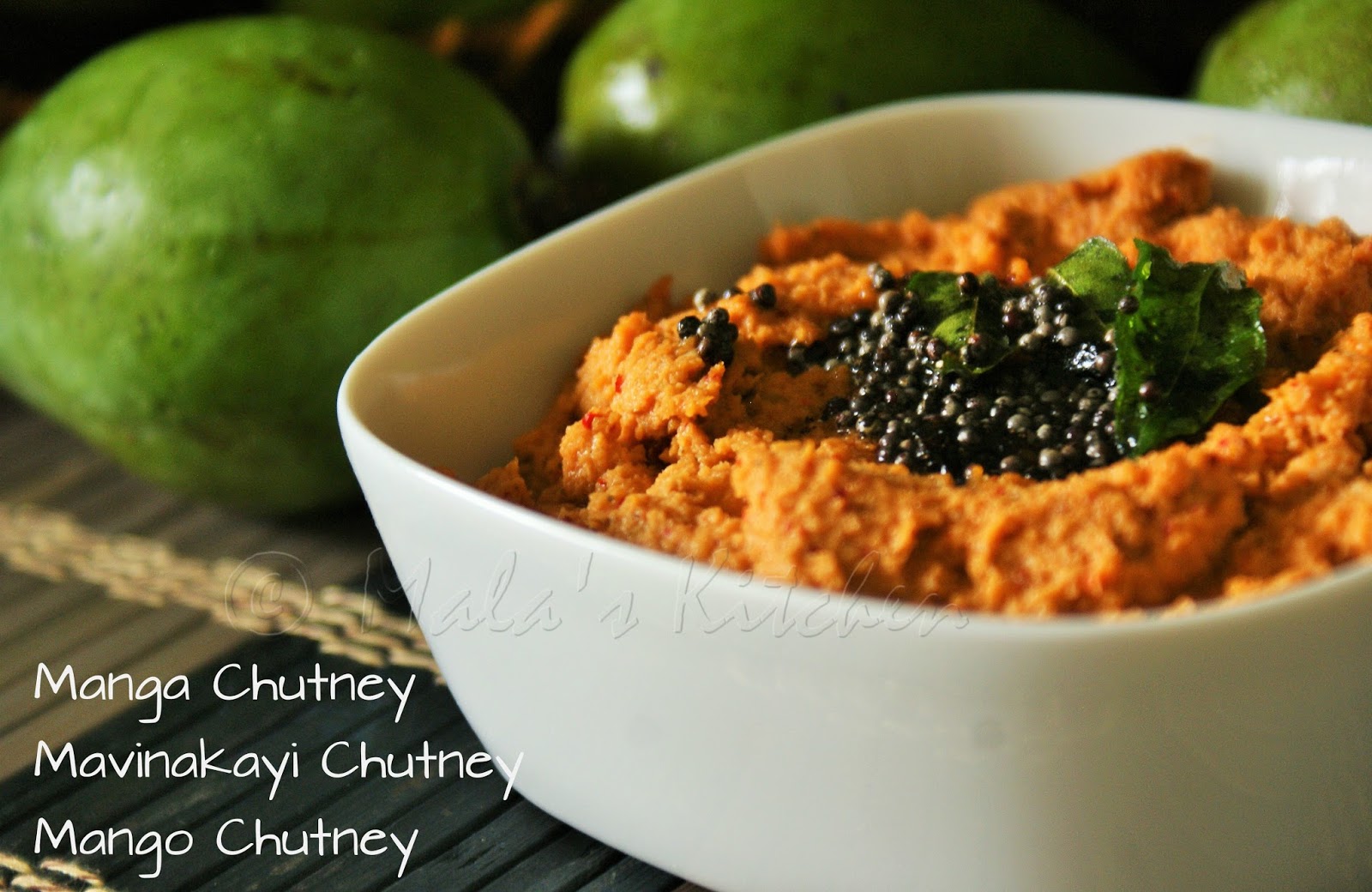 Manga Chutney Mavinakayi Chutney Mango Chutney MalasKitchen