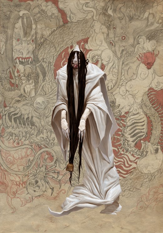 Deuses e demônios da mitologia japonesa nas ilustrações de fantasia de Adrian Smith Adrian Smith artstation arte ilustrações fantasia oriental sombrio games deuses monstros demônios japoneses