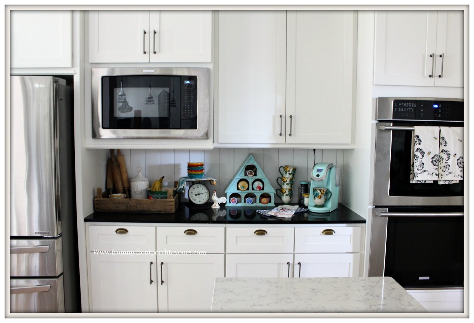 From My Front Porch To Yours DIY Kitchen Backsplash & Coffee Bar