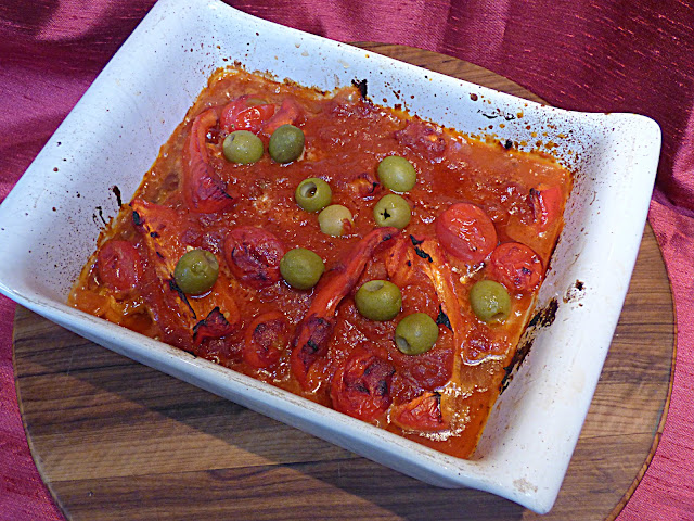 Lemon sole in tomato and basil sauce