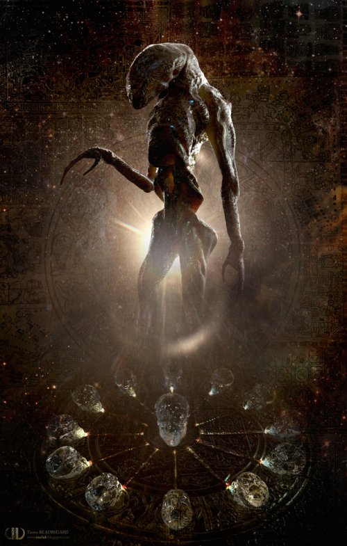 As ilustrações de personagens de ficção, fantasia e terror com traços realistas de Tierno Beauregard Tierno Beauregard artstation deviantart ilustrações ficção científica fantasia terror personagens realistas aliens robôs monstros criaturas