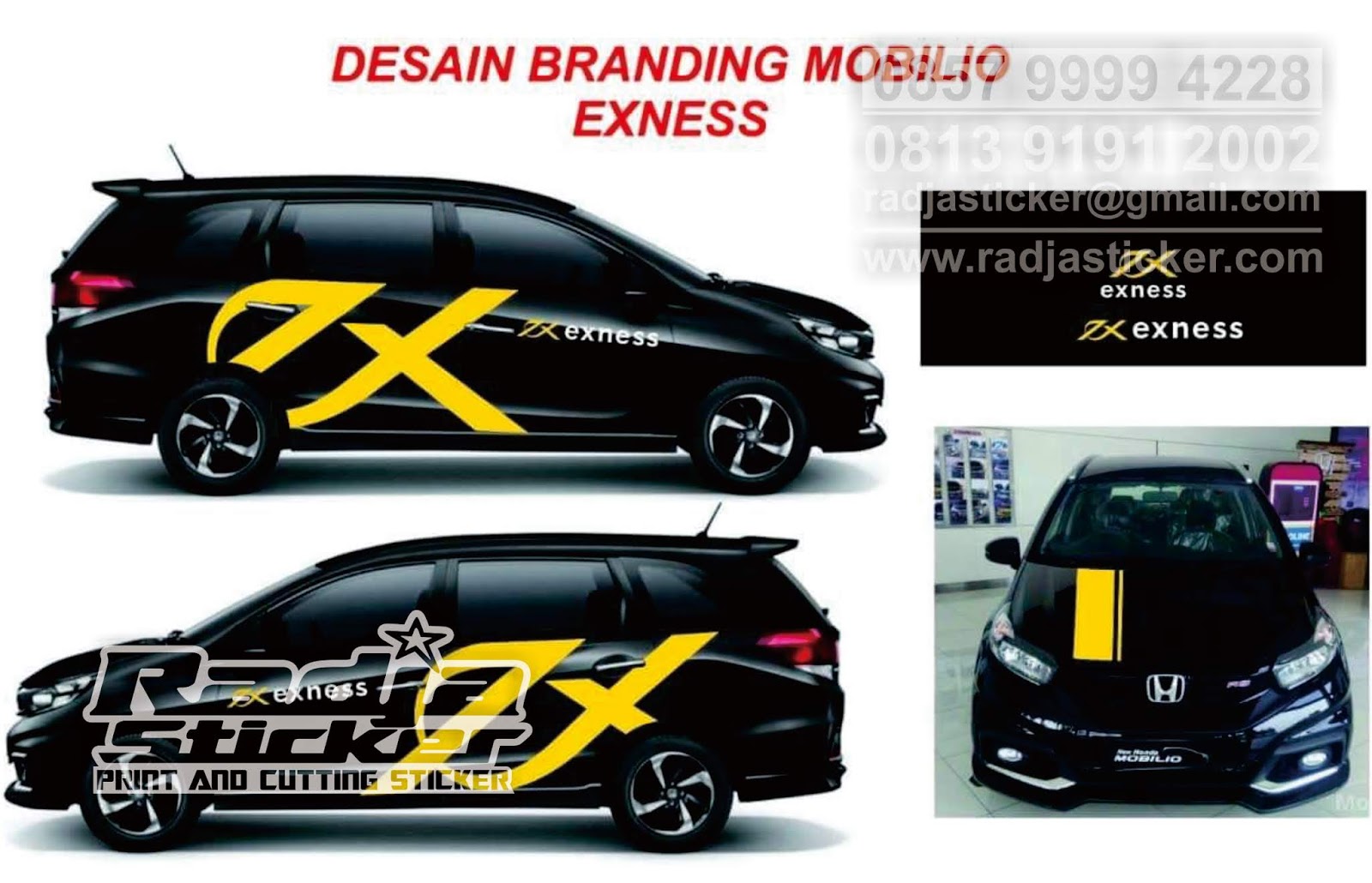 Gambar Cutting Sticker Mobil Honda Mobilio Modifikasi Motor