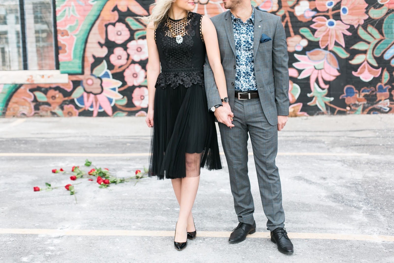 Bijuleni - Romantic Couple's Valentines Day Look with Ted Baker Suit and dress