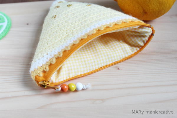 portamonete giallo limone crochet