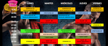 Pincha en el calendario para obtener una información mas detallada.