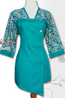 Contoh Baju Batik Atasan Motif 2 Warna Contoh Baju Batik Atasan Motif 2 Warna