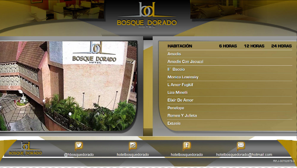 Alejandro "tanke" Zorrilla Logo HOTEL BOSQUE DORADO CARACAS VENEZUELA