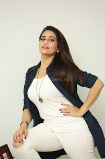 Manjusha in White Tight T Shirt and Black Jacket ~  Exclusive Celebrities Galleries 014