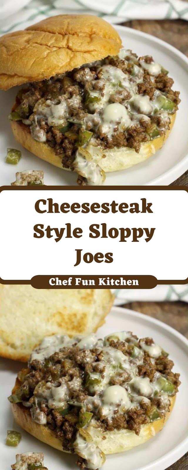 Cheesesteak Style Sloppy Joes Cheesesteak Style Sloppy Joes