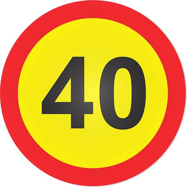 Дорожные знаки 40 км. Дорожный знак 3.24 40. Ограничение скорости 40 дорожный знак. Знак ограничения скорости на желтом фоне. Дорожный знак 3 24 ограничение скорости.