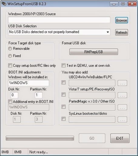 winsetup from usb xp