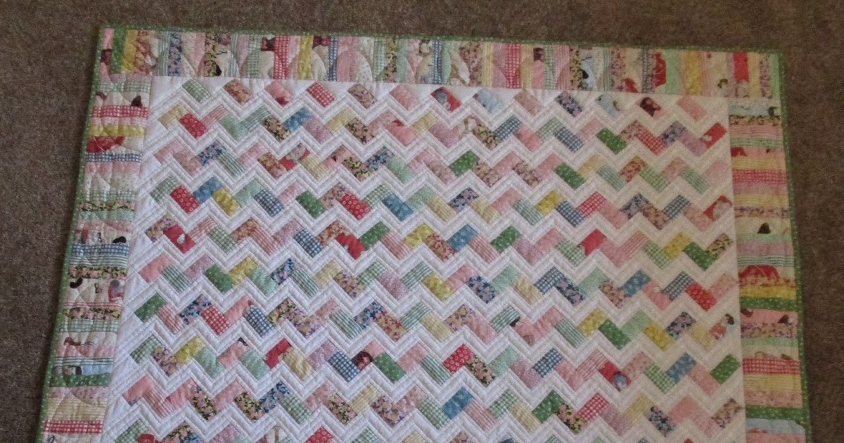 Colleen's Quilting Journey Zig Zag Baby Quilt