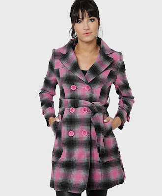 sobretudo feminino curto feminina mulher look inverno casaco lindo estiloso diferente estilo bonito moderno elegante moda xadrez rosa
