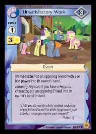 My Little Pony Unsatisfactory Work Friends Forever CCG Card