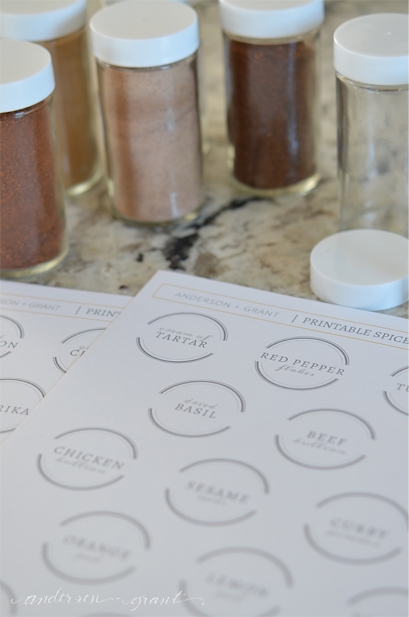 Spice Jar Labels  Printable Crafts – Everyday Dishes