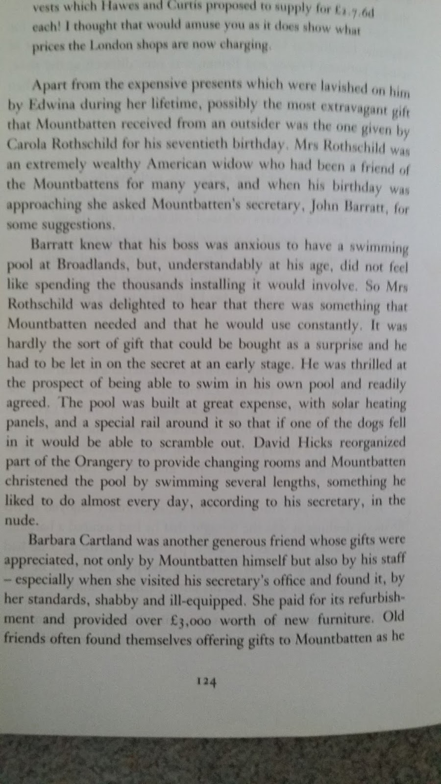 Charles Frith Punk Planning Rothschild Gifts To Lord Mountbatten