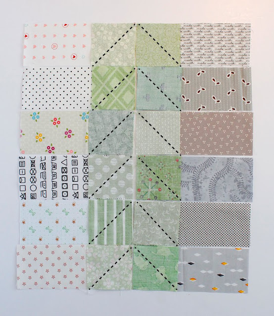 Scrap Bin Geese quilt block tutorial from A Bright Corner