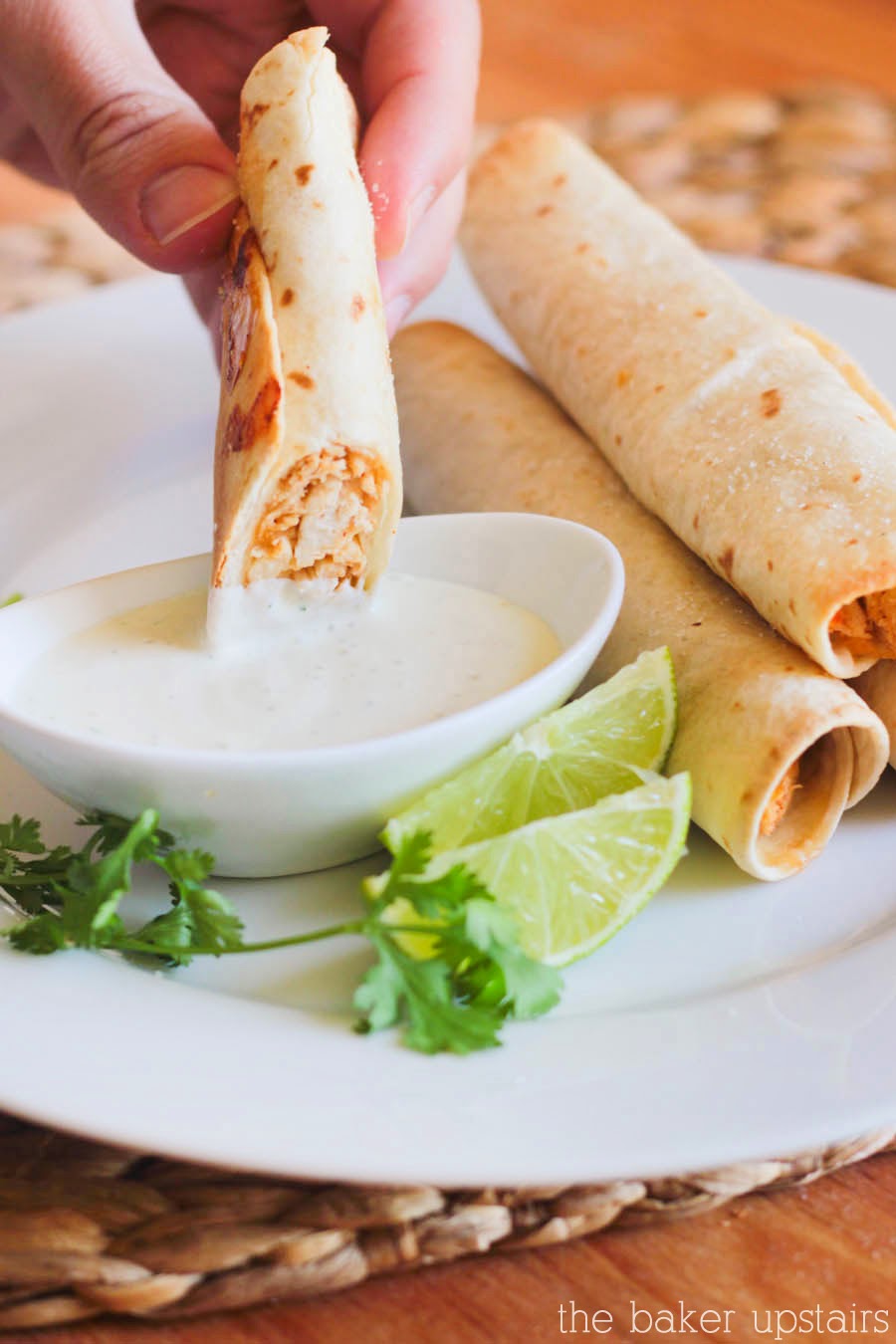 These baked honey lime chicken taquitos are so flavorful and delicious!