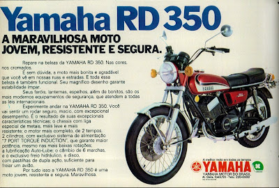 propaganda moto Yamaha RD 350 - 1973