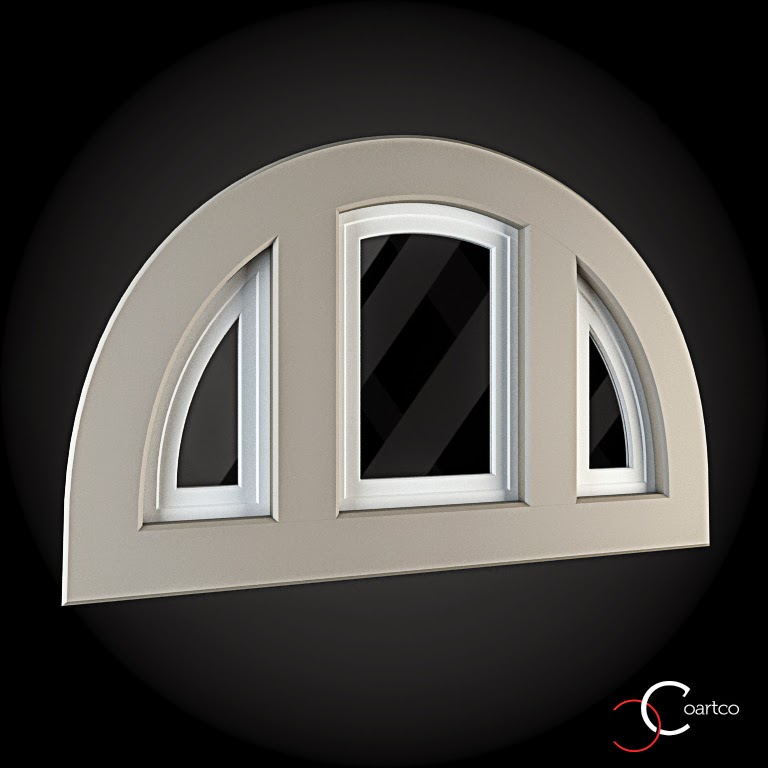 Ornamente Geamuri Rotunde Exterior Cod: WIN-075 Ornameate Geamuri Rotunde Exterior, fatade case cu profile decorative polistiren, profile fatada, Model Cod: WIN-075