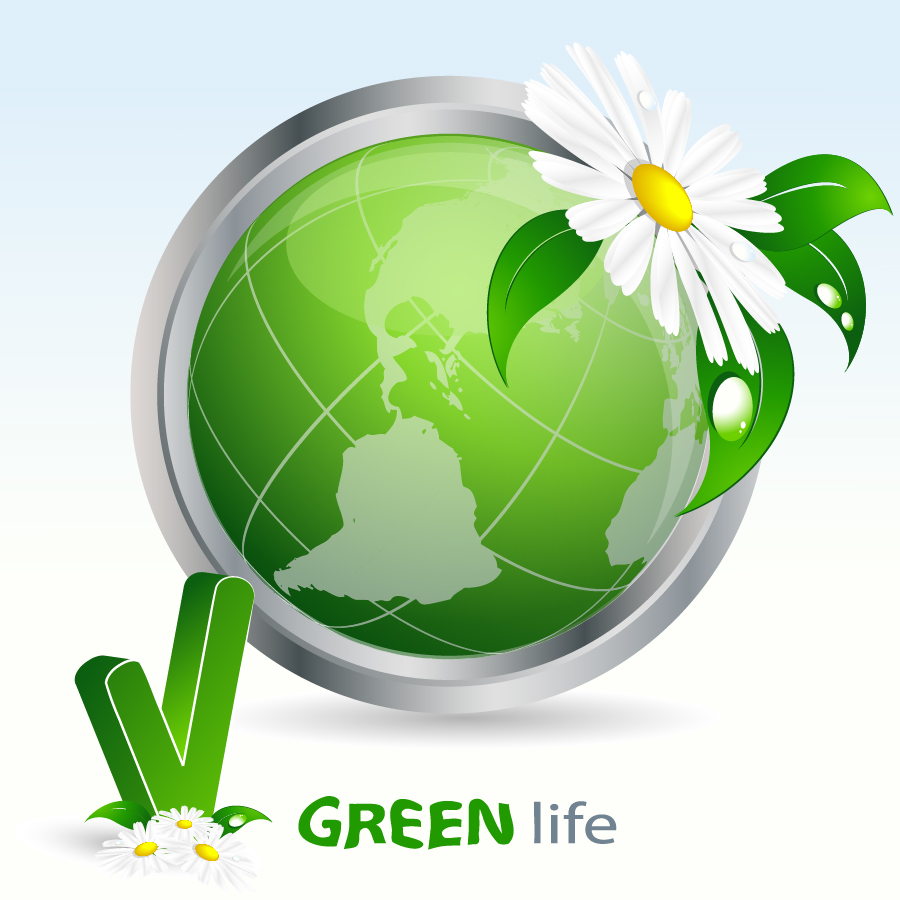 エコをイメージした緑のアイコン green series vector イラスト素材4