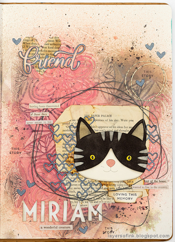 Layers of ink - Vintage Kitten Art Journal Page Tutorial by Anna-Karin Evaldsson Layers of ink - Vintage Kitten Art Journal Page Tutorial by Anna-Karin Evaldsson with SSS STAMPtember products