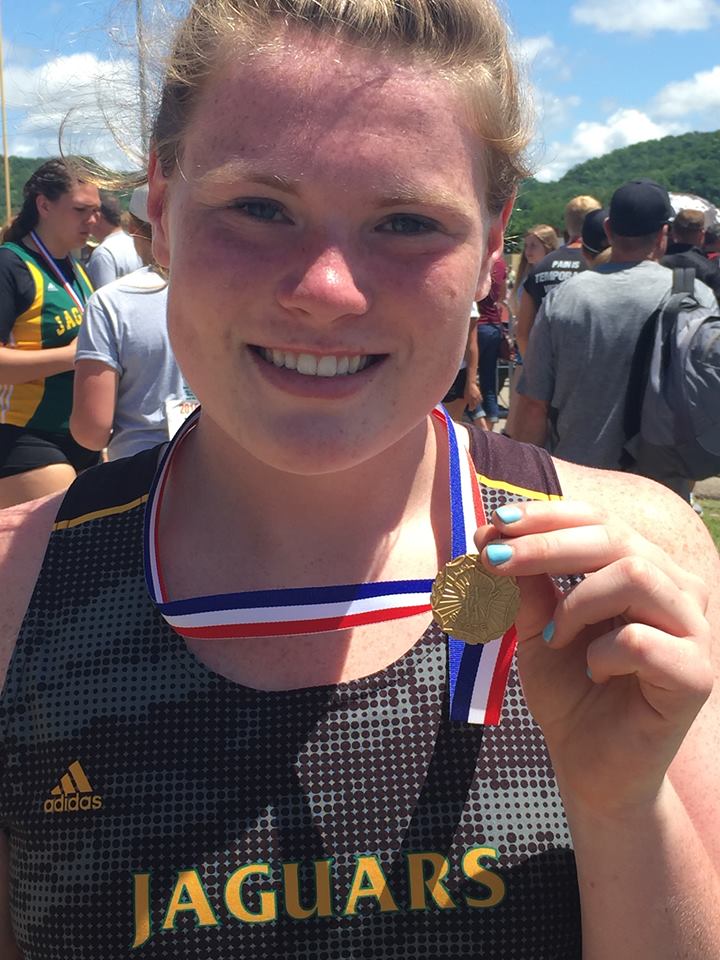 MADISON THROWS CLUB ERIN DUNNING wins D1 Girls Shot Put