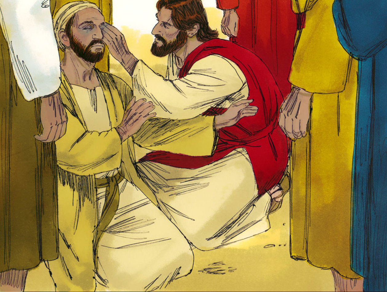 Jesus Healed a Blind Man at Bethsaida