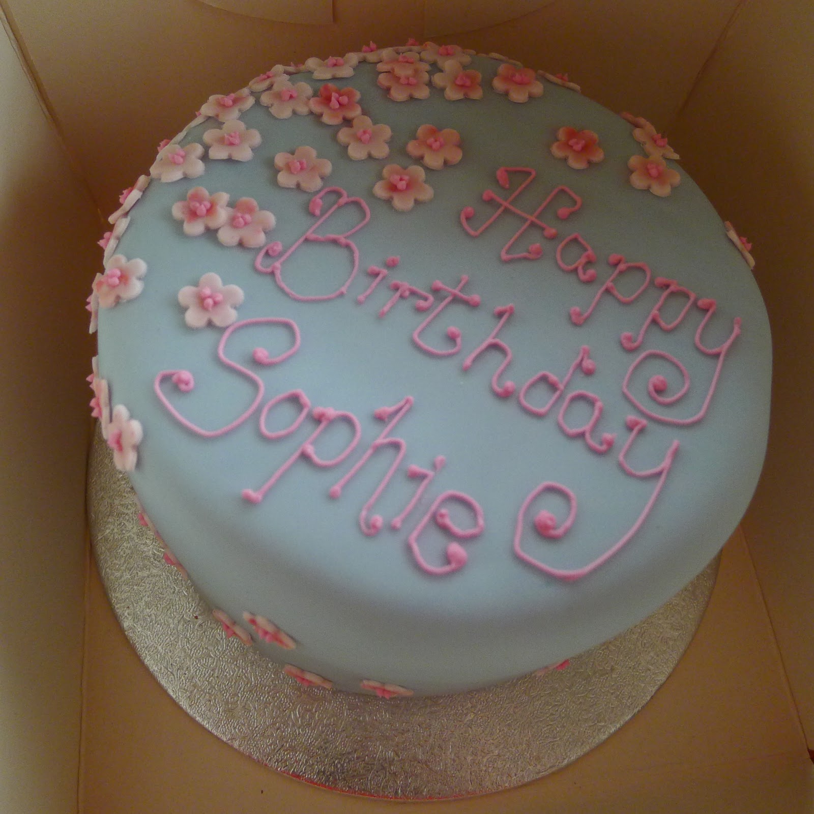 hello. is it tea you're looking for?: cherry blossom birthday cake