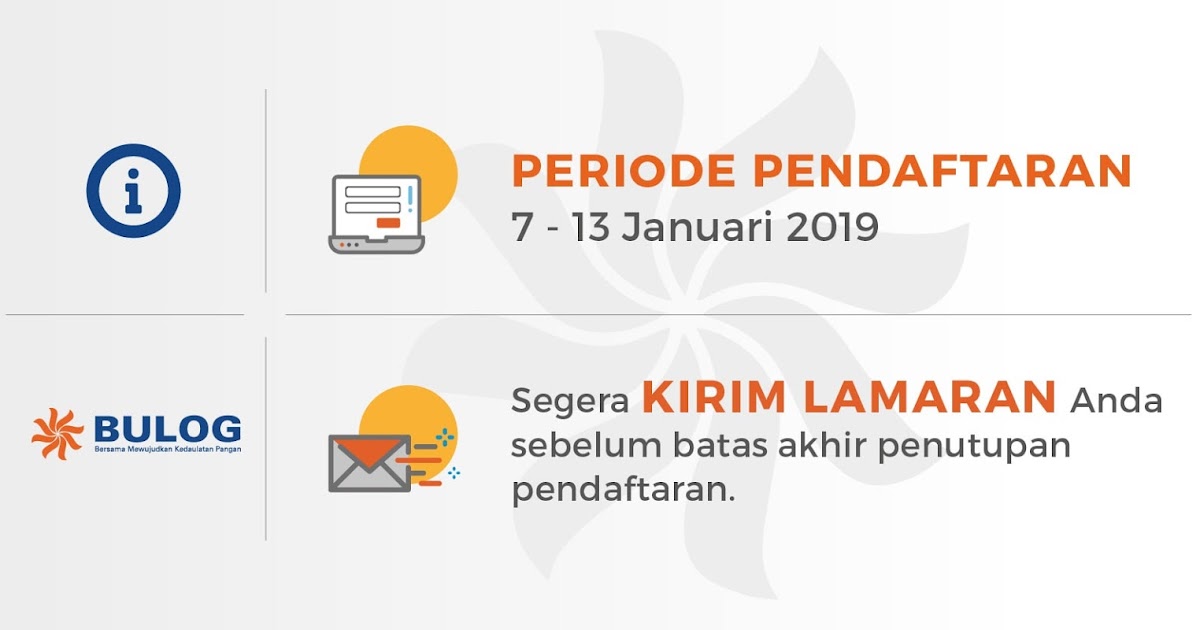 Lowongan Kerja Penerimaan Karyawan Baru Perum Bulog Bumn Tahun 2019 Untuk Lulusan Smk D3 Dan S1 Pendaftaran 7 13 Januari 2019 Tomatalikuang Com Berita Pendidikan Terbaru