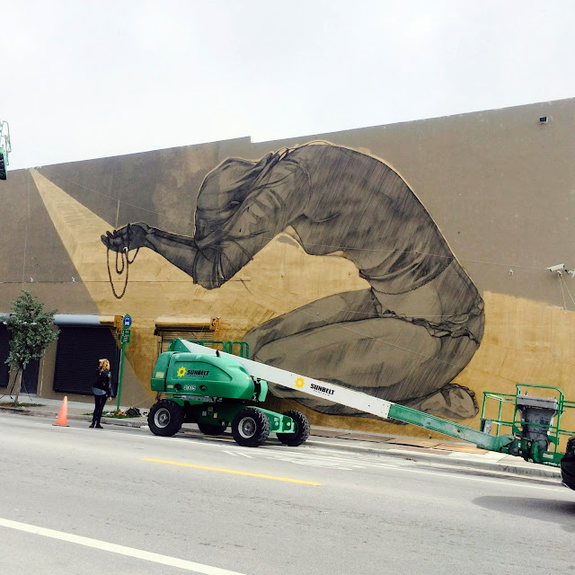 Work In Progress by South African Painter Faith47 For Art Basel Miami 2013. 1