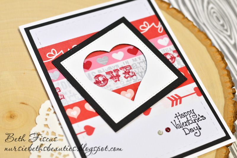 Beth's Beauties Washi Tape Valentine Card