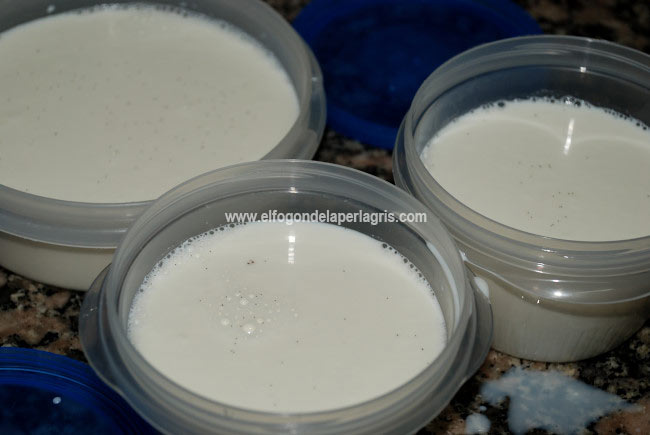 Rellenar los envases con la leche Rellenar los envases con la leche