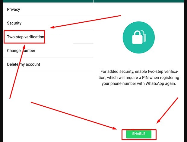 Menghilangkan Sadapan WhatsApp Dengan Mengaktifkan Fitur Verifikasi 2 Langkah ii Menghilangkan Sadapan WhatsApp Dengan Mengaktifkan Fitur Verifikasi 2 Langkah ii
