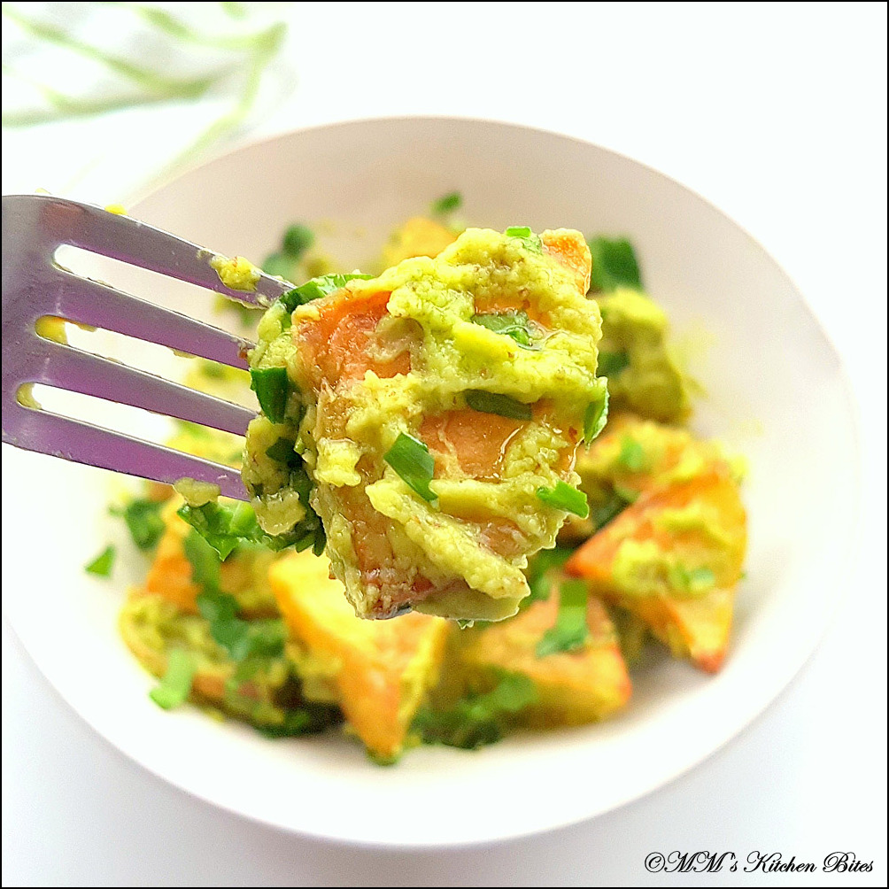 MM's Kitchen Bites Potato Salad with Avocado dressing (and Wild Garlic)...go wild!