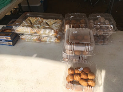Blueberry baked goods at Montrose Blueberry Festival Michigan